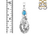 Larimar Mermaid & Dolphin Pendant LAR-RUP-35.