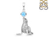 Larimar Seal Pendant LAR-RUP-37.