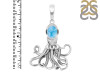 Larimar Octopus Pendant LAR-RUP-46.