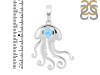 Larimar Jelly Fish Pendant LAR-RUP-47.