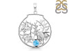 Larimar & White Topaz Fish Pendant LAR-RUP-62.