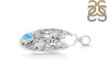 Larimar & White Topaz Fish Pendant LAR-RUP-62.