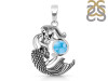 Larimar Mermaid Pendant LAR-RUP-63.