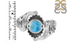 Larimar Mermaid & Oyster Ring LAR-RUR-14.