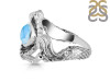 Larimar Mermaid & Oyster Ring LAR-RUR-14.