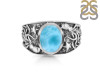 Larimar Octopus & Star Fish & Shell Ring  LAR-RUR-19.