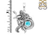 Larimar Mermaid Pendant LAR-RUP-21.