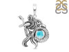 Larimar Mermaid Pendant LAR-RUP-21.