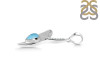 Larimar & White Topaz Whale Tail Pendant LAR-RUP-30.