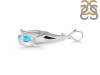 Larimar & White Topaz Penguin Pendant LAR-RUP-44.