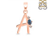Labradorite & White Topaz Alphabet A Pendant LBD-RDA-1.