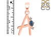 Labradorite & White Topaz Alphabet A Pendant LBD-RDA-1.