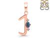 Labradorite & White Topaz Alphabet J Pendant LBD-RDA-10.