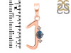Labradorite & White Topaz Alphabet J Pendant LBD-RDA-10.