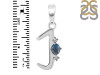 Labradorite & White Topaz Alphabet J Pendant LBD-RDA-10.