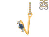 Labradorite & White Topaz Alphabet V Pendant LBD-RDA-100.