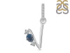 Labradorite & White Topaz Alphabet V Pendant LBD-RDA-100.