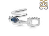 Labradorite & White Topaz Alphabet W Pendant LBD-RDA-101.