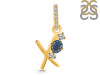 Labradorite & White Topaz Alphabet X Pendant LBD-RDA-102.
