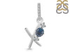Labradorite & White Topaz Alphabet X Pendant LBD-RDA-102.
