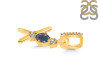 Labradorite & White Topaz Alphabet X Pendant LBD-RDA-102.