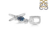 Labradorite & White Topaz Alphabet X Pendant LBD-RDA-102.