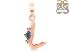 Labradorite & White Topaz Alphabet L Pendant LBD-RDA-12.