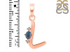 Labradorite & White Topaz Alphabet L Pendant LBD-RDA-12.