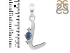 Labradorite & White Topaz Alphabet L Pendant LBD-RDA-12.