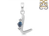 Labradorite & White Topaz Alphabet L Pendant LBD-RDA-12.