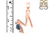 Labradorite & White Topaz Alphabet M Pendant LBD-RDA-13.