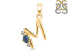 Labradorite & White Topaz Alphabet M Pendant LBD-RDA-13.
