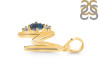 Labradorite & White Topaz Alphabet M Pendant LBD-RDA-13.