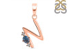 Labradorite & White Topaz Alphabet N Pendant LBD-RDA-14.