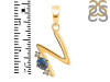 Labradorite & White Topaz Alphabet N Pendant LBD-RDA-14.