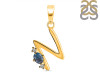 Labradorite & White Topaz Alphabet N Pendant LBD-RDA-14.