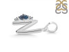 Labradorite & White Topaz Alphabet N Pendant LBD-RDA-14.
