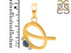 Labradorite & White Topaz Alphabet Q Pendant LBD-RDA-17.