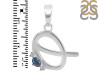 Labradorite & White Topaz Alphabet Q Pendant LBD-RDA-17.
