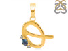 Labradorite & White Topaz Alphabet Q Pendant LBD-RDA-17.