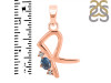 Labradorite & White Topaz Alphabet R Pendant LBD-RDA-18.