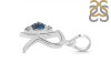Labradorite & White Topaz Alphabet R Pendant LBD-RDA-18.