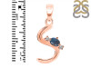 Labradorite & White Topaz Alphabet S Pendant LBD-RDA-19.