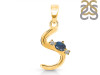 Labradorite & White Topaz Alphabet S Pendant LBD-RDA-19.