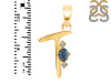 Labradorite & White Topaz Alphabet T Pendant LBD-RDA-20.