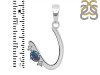 Labradorite & White Topaz Alphabet U Pendant LBD-RDA-21.