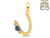 Labradorite & White Topaz Alphabet U Pendant LBD-RDA-21.