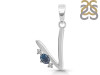 Labradorite & White Topaz Alphabet V Pendant LBD-RDA-22.