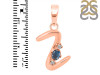 Labradorite & White Topaz Alphabet Z Pendant LBD-RDA-26.