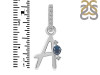 Labradorite & White Topaz Alphabet A Pendant LBD-RDA-27.